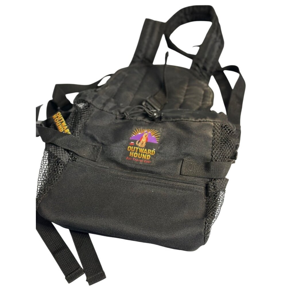Outward Hound Pet Gear Backpack Carrier Travel Dog Cat Black Durable Comfort
